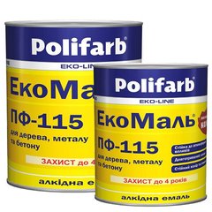Купити Емаль Polifarb ПФ-115 синя 2,7 кг фото та ціна